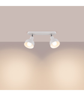 Elba Twin Ceiling Spotlight Dome White-2