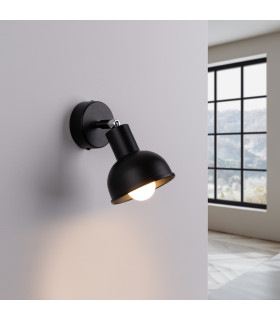 Elba Dome Single Spotlight Black-2
