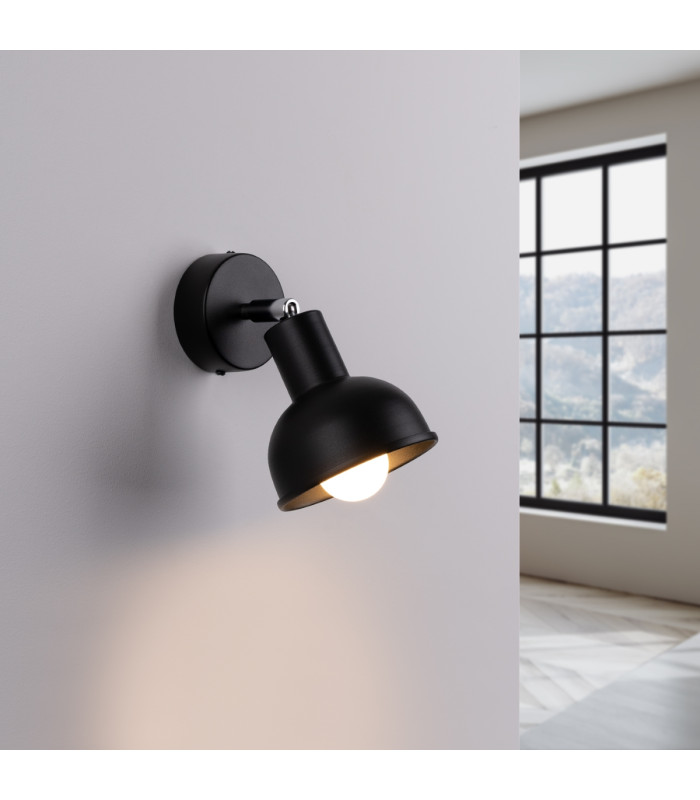 Elba Dome Single Spotlight Black-2