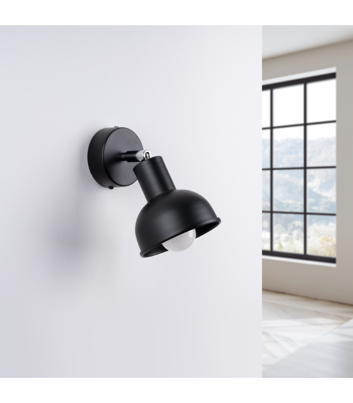 Elba Dome Single Spotlight Black-3