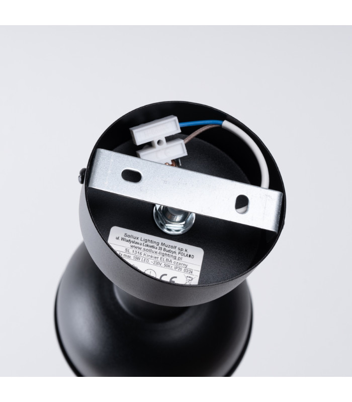Elba Dome Single Spotlight Black-4