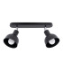 Elba Twin Ceiling Spotlight Dome Black-1