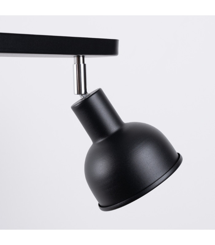 Elba Twin Ceiling Spotlight Dome Black-4