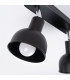 Elba Twin Ceiling Spotlight Dome Black-9
