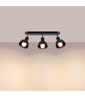 Elba Ceiling Spotlight Bar Dome Black-2