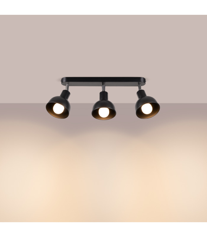 Elba Ceiling Spotlight Bar Dome Black-2