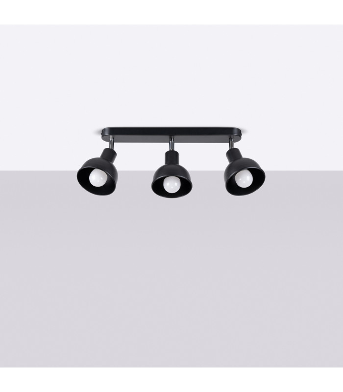 Elba Ceiling Spotlight Bar Dome Black-3