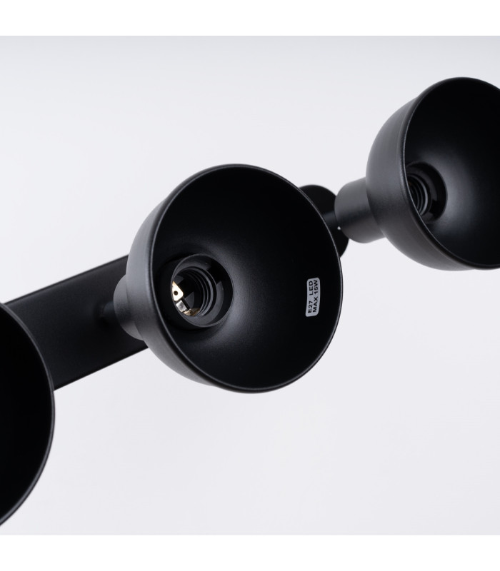 Elba Ceiling Spotlight Bar Dome Black-6