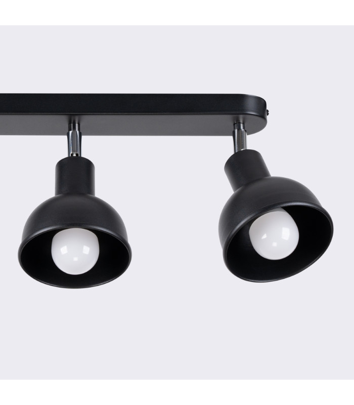Elba Ceiling Spotlight Bar Dome Black-10