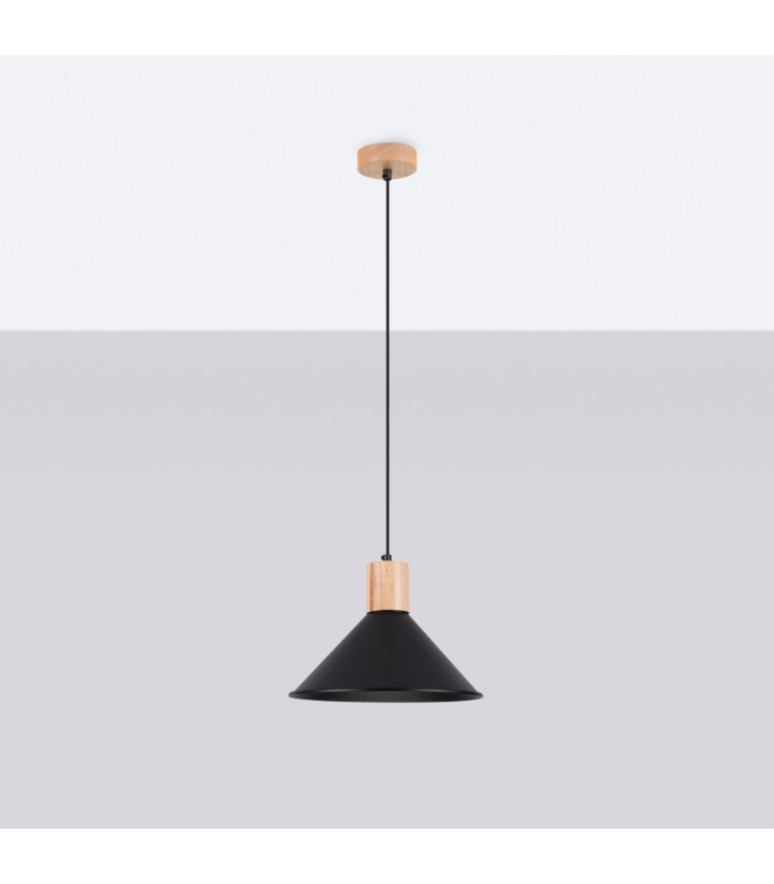 Jaga 30cm Dome Pendant Ceiling Light Black-3