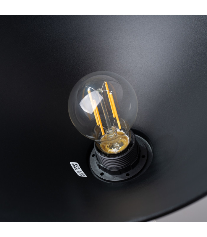Jaga 30cm Dome Pendant Ceiling Light Black-5