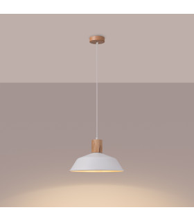 Fano 34cm Dome Pendant Ceiling Light White-2