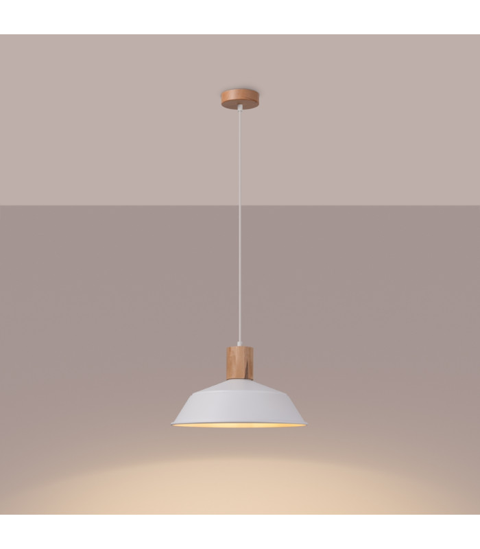 Fano 34cm Dome Pendant Ceiling Light White-2