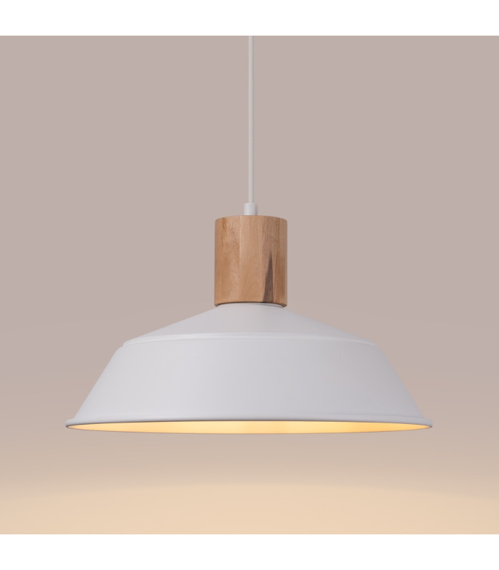 Fano 34cm Dome Pendant Ceiling Light White-5