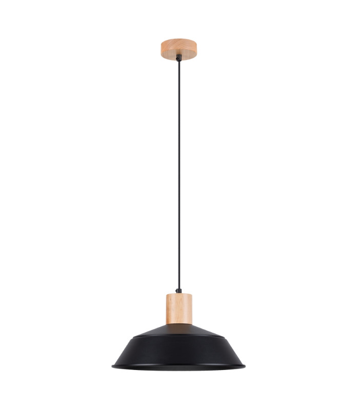 Fano 34cm Dome Pendant Ceiling Light Black-1