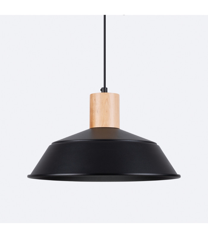 Fano 34cm Dome Pendant Ceiling Light Black-7