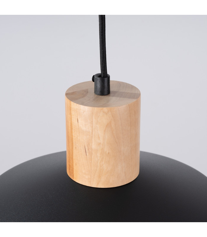 Fano 34cm Dome Pendant Ceiling Light Black-10