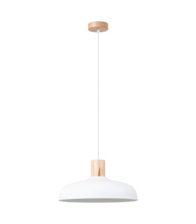 Indy 38cm Dome Pendant Ceiling Light White-1