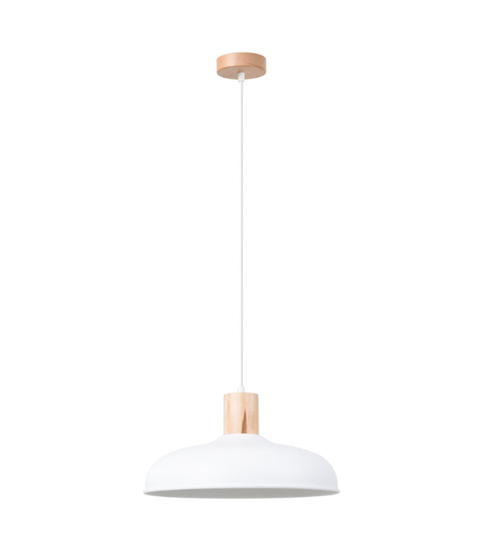 Indy 38cm Dome Pendant Ceiling Light White-1