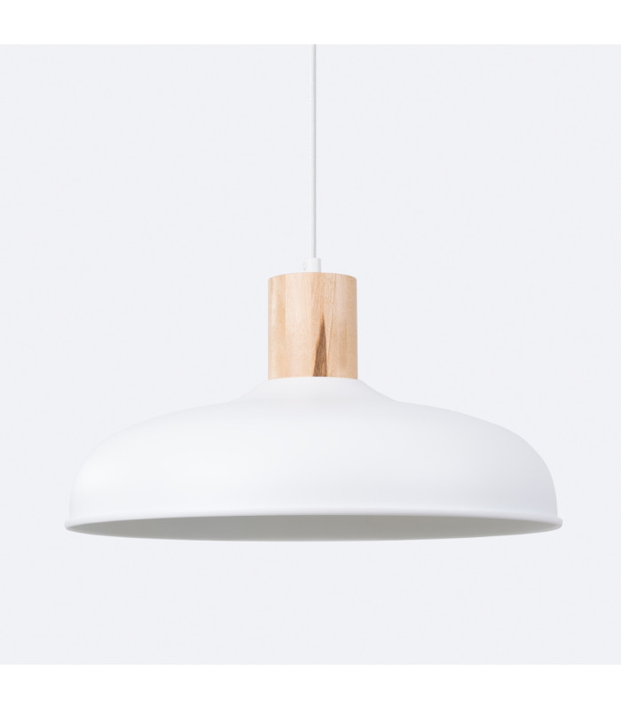 Indy 38cm Dome Pendant Ceiling Light White-8