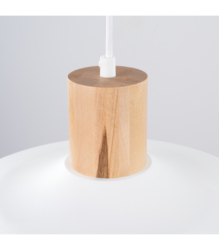Indy 38cm Dome Pendant Ceiling Light White-12