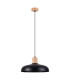 Indy 38cm Dome Pendant Ceiling Light Black-1