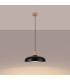 Indy 38cm Dome Pendant Ceiling Light Black-2