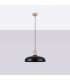 Indy 38cm Dome Pendant Ceiling Light Black-3