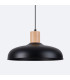 Indy 38cm Dome Pendant Ceiling Light Black-8