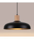 Indy 38cm Dome Pendant Ceiling Light Black-9