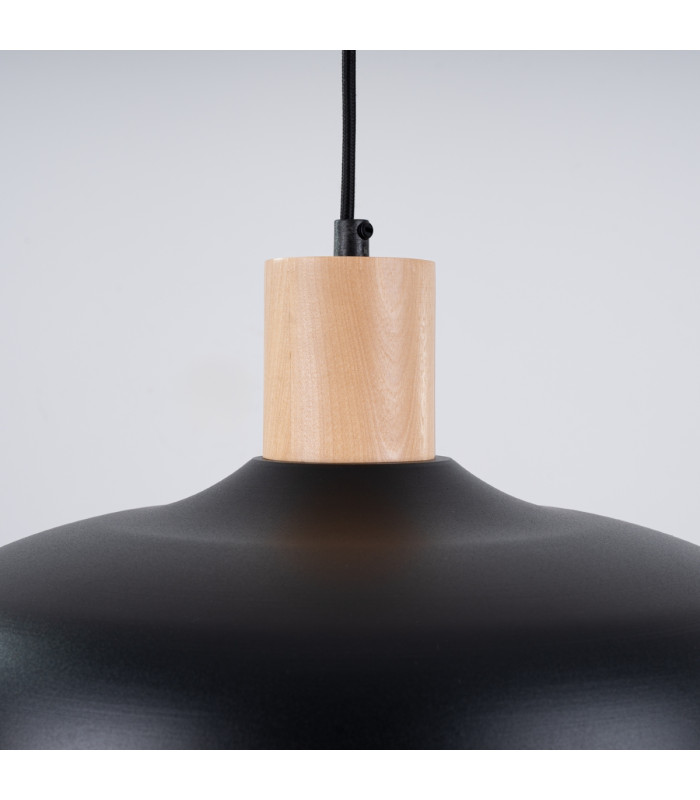 Indy 38cm Dome Pendant Ceiling Light Black-12