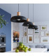 Indy 38cm Dome Pendant Ceiling Light Black-17