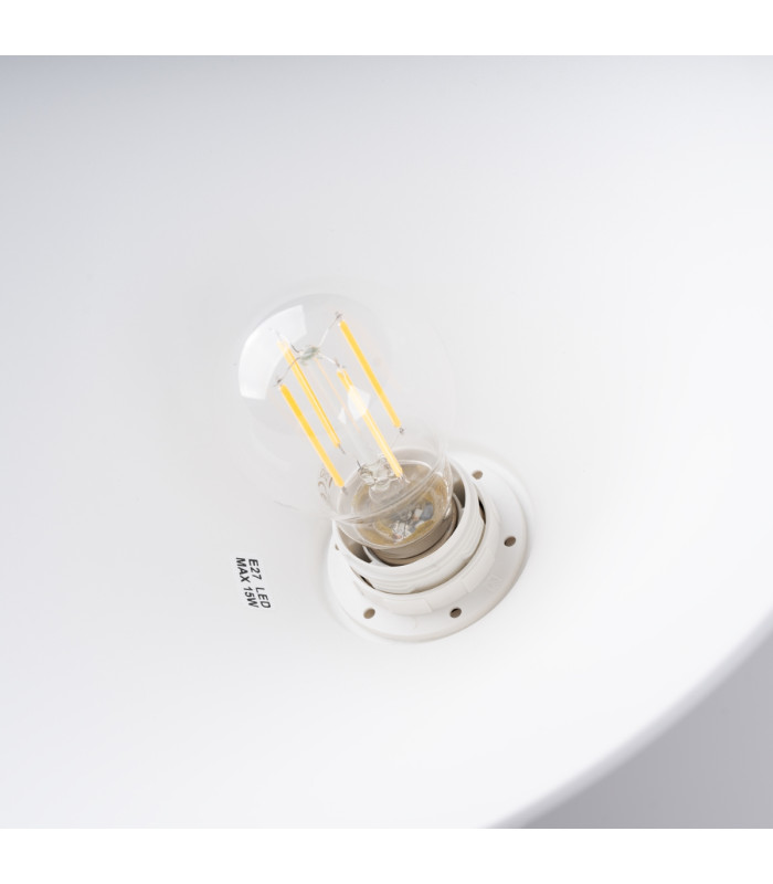 Zuma 30cm Dome Pendant Ceiling Light White-5