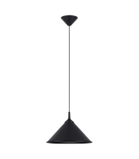 Zuma 30cm Dome Pendant Ceiling Light Black-1
