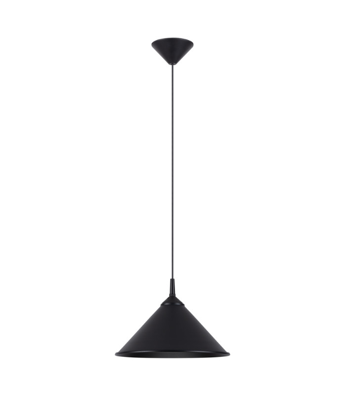 Zuma 30cm Dome Pendant Ceiling Light Black-1