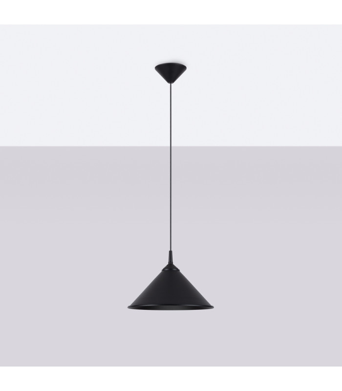 Zuma 30cm Dome Pendant Ceiling Light Black-3