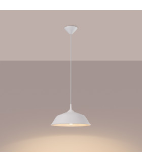 Frika 34cm Dome Pendant Ceiling Light White-2