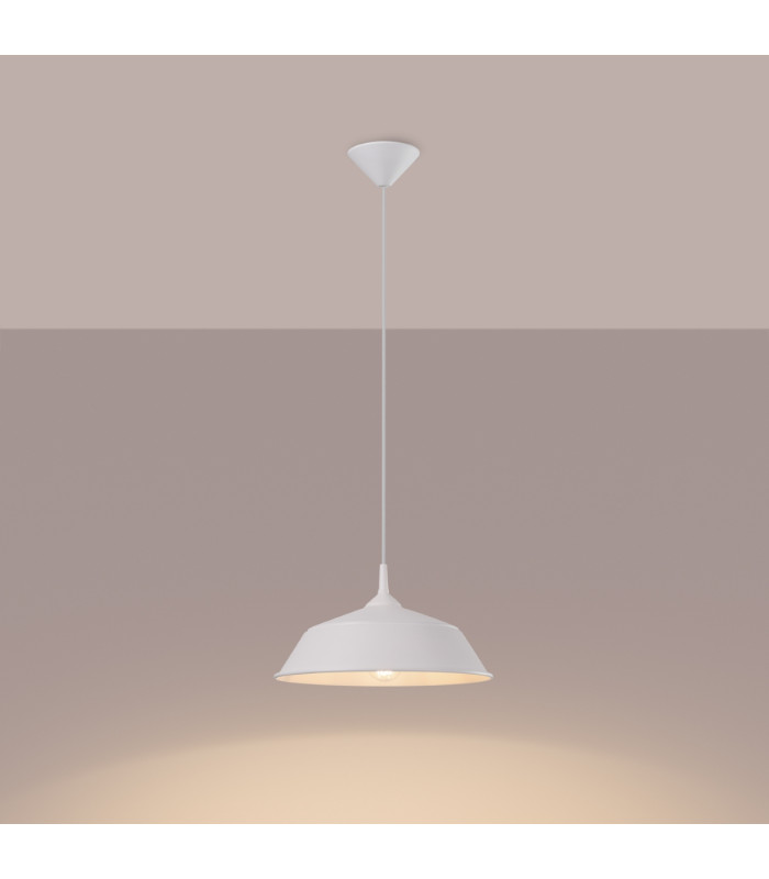 Frika 34cm Dome Pendant Ceiling Light White-2