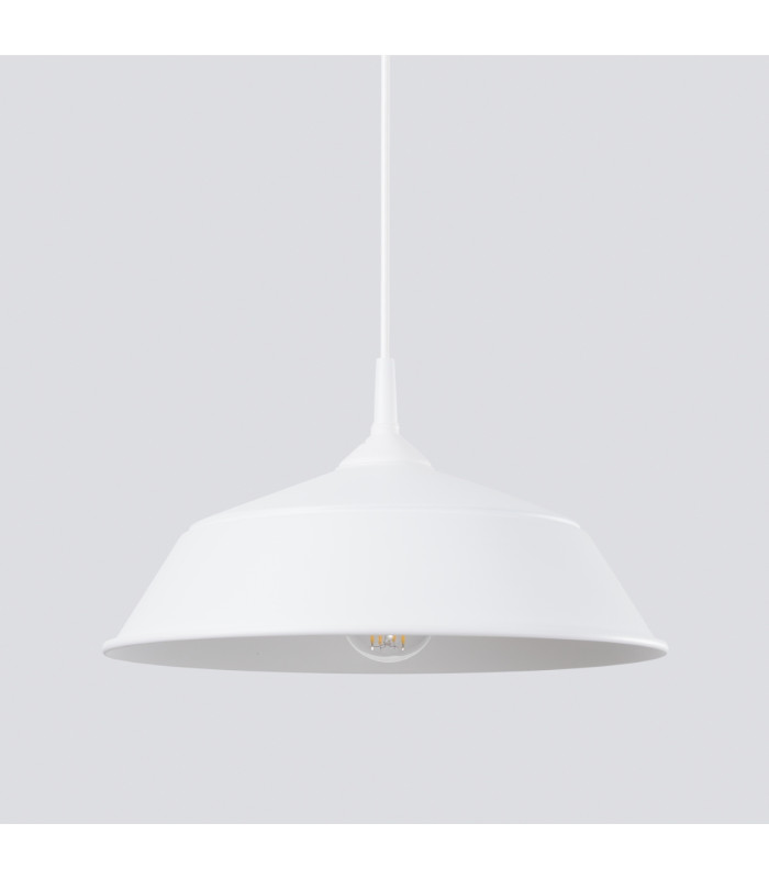 Frika 34cm Dome Pendant Ceiling Light White-8