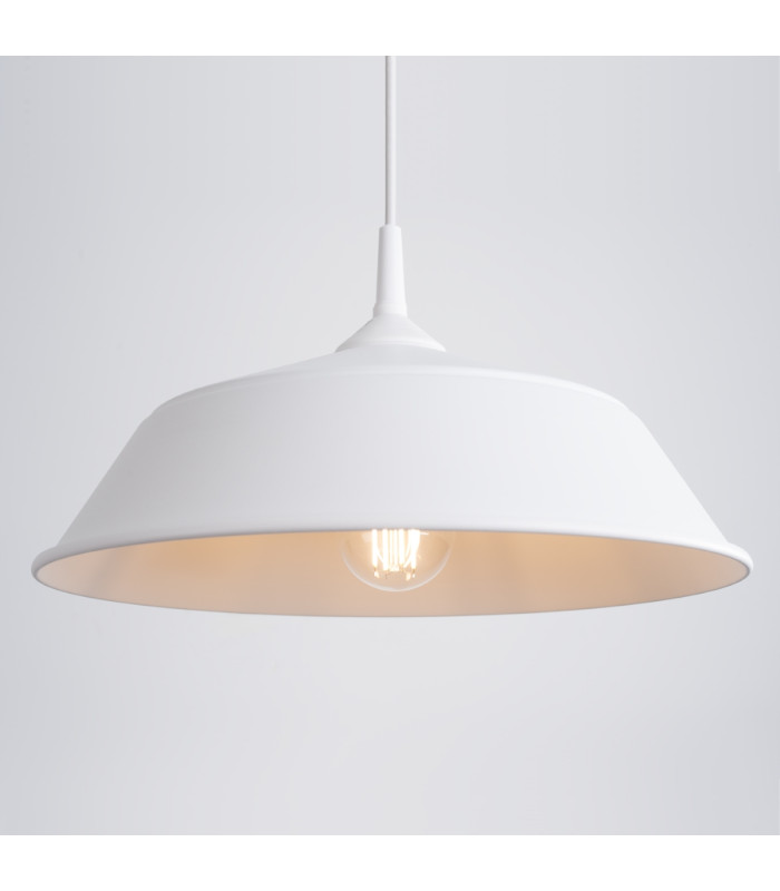 Frika 34cm Dome Pendant Ceiling Light White-11