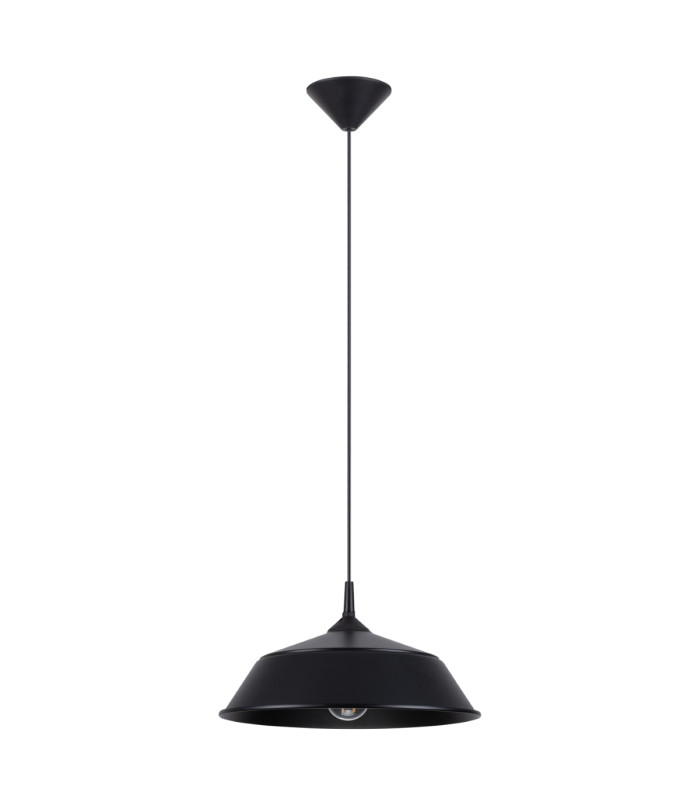Frika 34cm Dome Pendant Ceiling Light Black-1