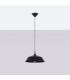 Frika 34cm Dome Pendant Ceiling Light Black-3