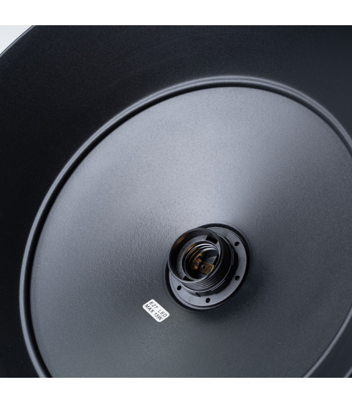 Frika 34cm Dome Pendant Ceiling Light Black-11