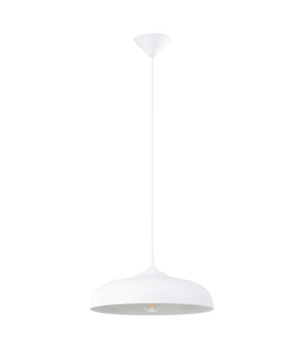 Gina 38cm Dome Pendant Ceiling Light White-1