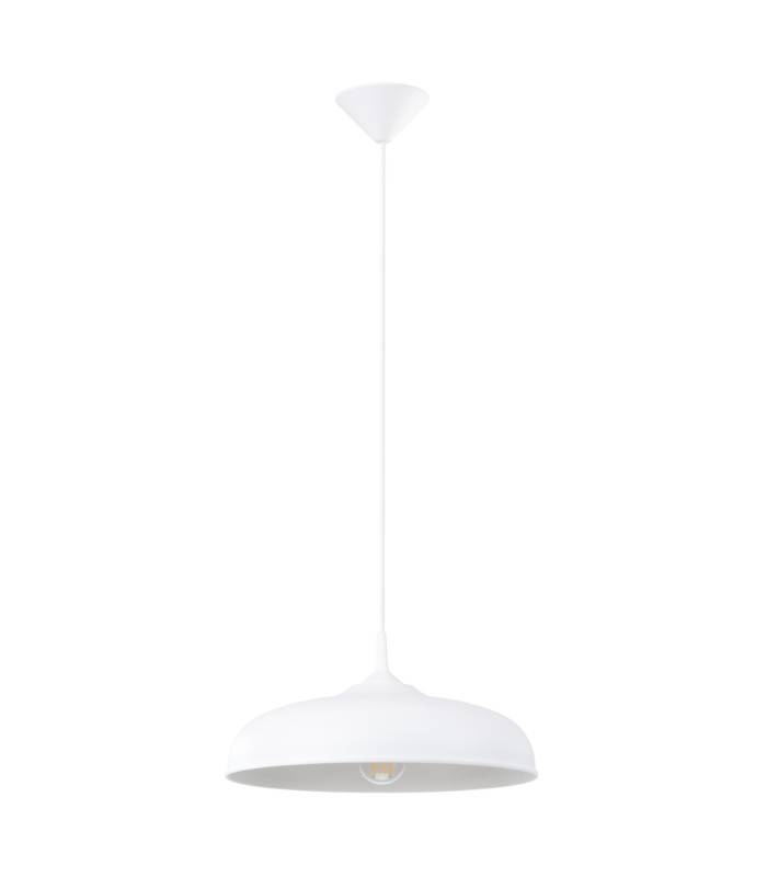 Gina 38cm Dome Pendant Ceiling Light White-1