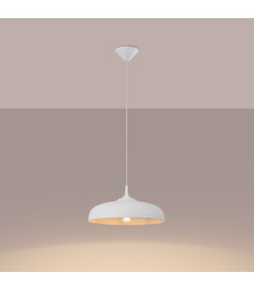 Gina 38cm Dome Pendant Ceiling Light White-2