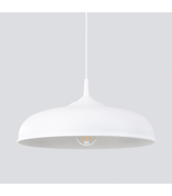 Gina 38cm Dome Pendant Ceiling Light White-8
