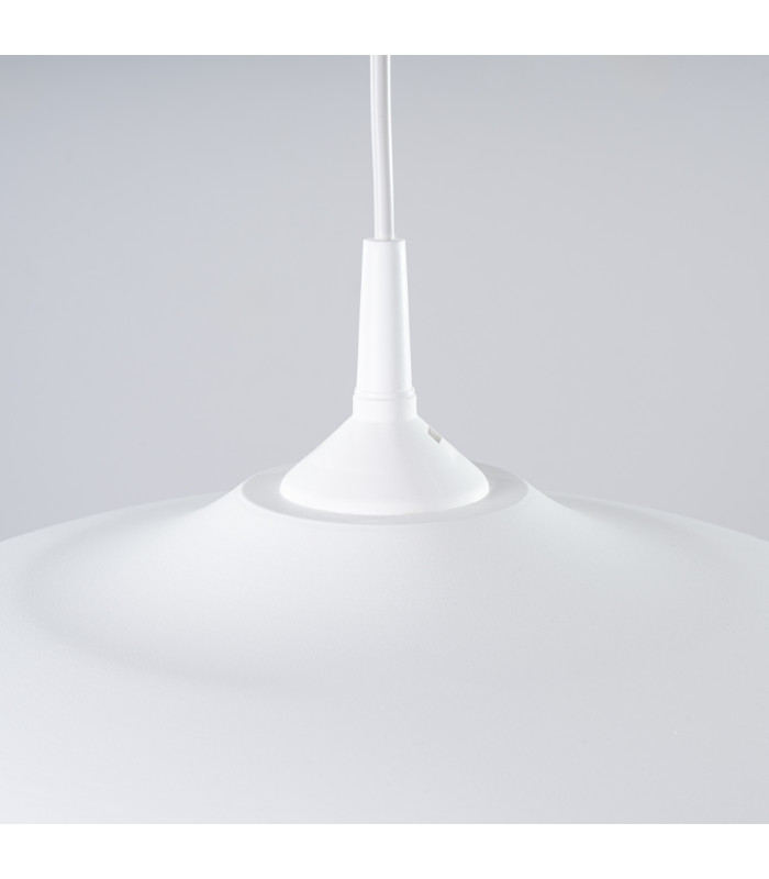 Gina 38cm Dome Pendant Ceiling Light White-11