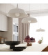 Gina 38cm Dome Pendant Ceiling Light White-15