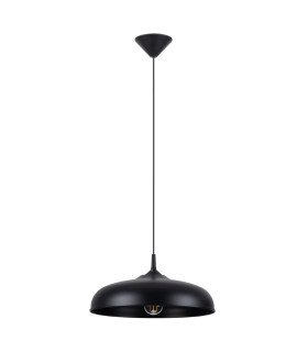 Gina 38cm Dome Pendant Ceiling Light Black-1